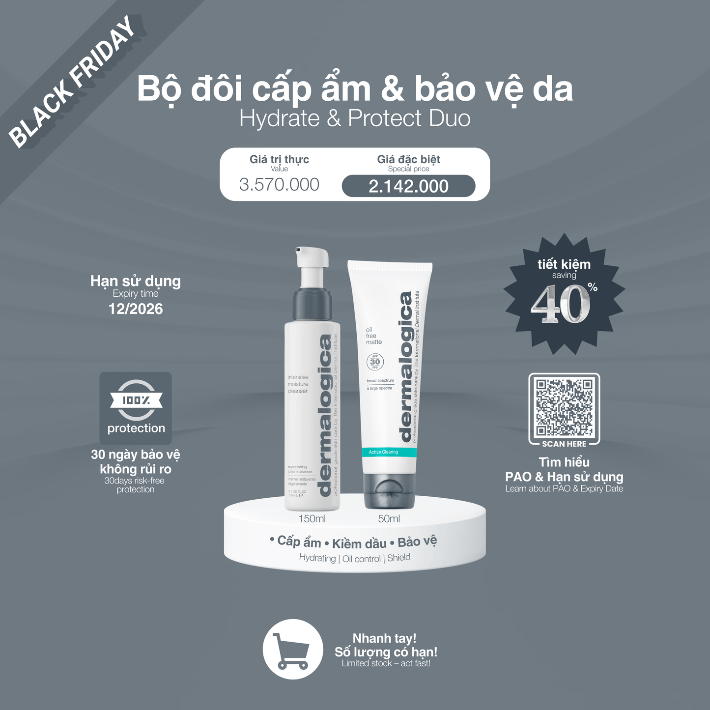 Dermalogica Vietnam Bộ đôi cấp ẩm & bảo vệ da