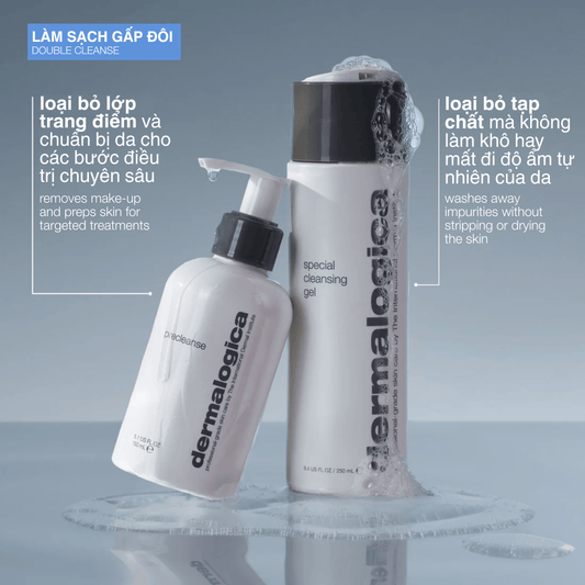 Dermalogica Vietnam CLEANSERS bộ 2 món fullsize bộ làm sạch gấp đôi (2 full-size)