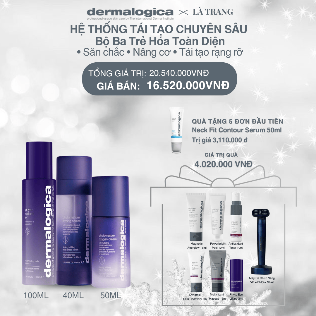 Dermalogica Vietnam (KOL Là Trang) - Bộ Ba Trẻ Hóa Toàn Diện Phyto Nature