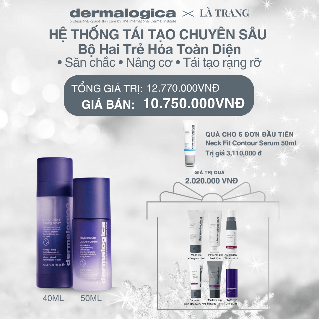 Dermalogica Vietnam (KOL Là Trang) - Bộ Hai Trẻ Hóa Toàn Diện Phyto Nature - Set 1