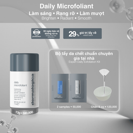 EXFOLIANTS EXFOLIANTS Daily Microfoliant - Bột cám gạo tẩy da chết tái tạo da hằng ngày