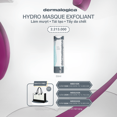 MASQUES MASQUES 50ml Hydro Masque Exfoliant - Mặt nạ 2 trong 1 dưỡng ẩm & tẩy tế bào chết