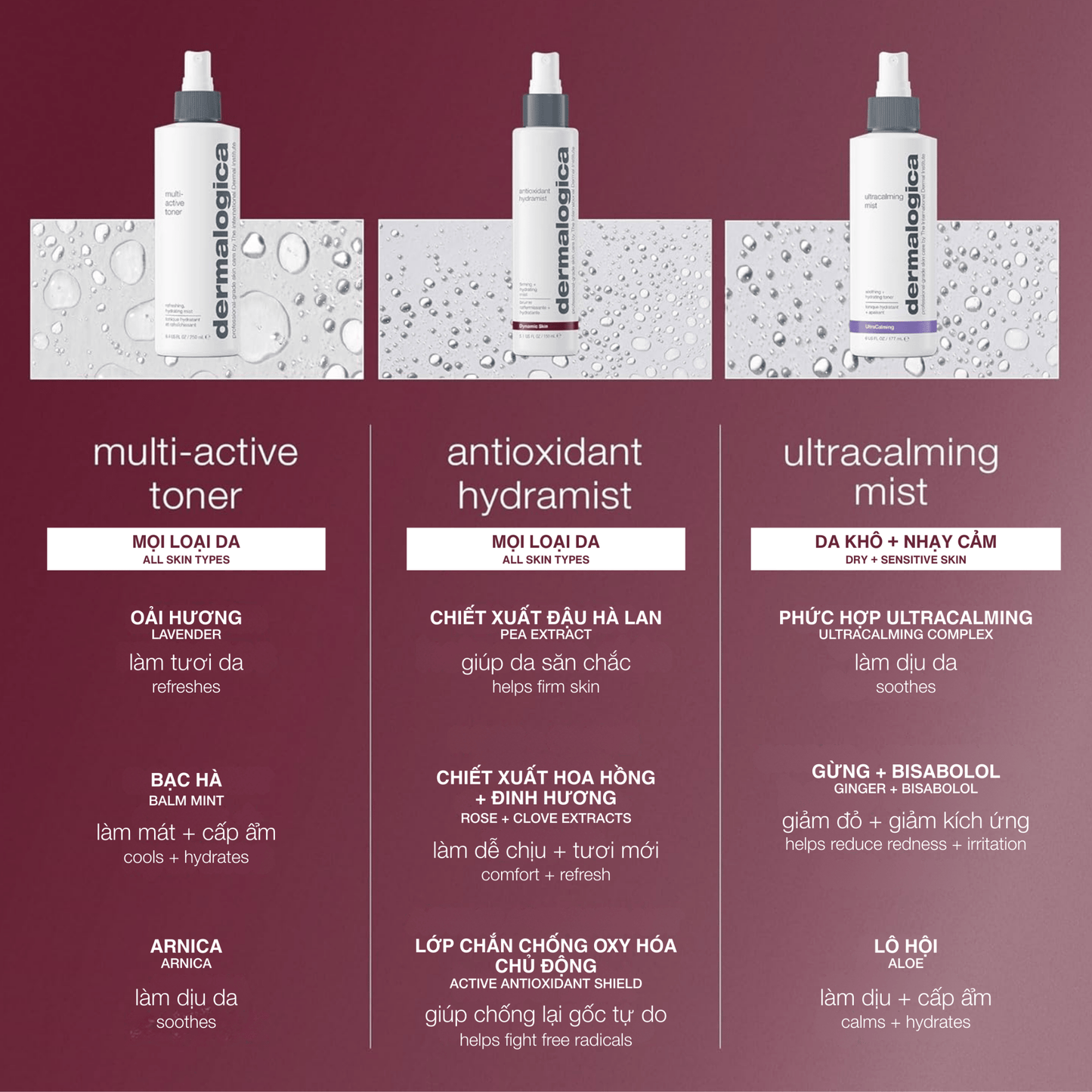 TONERS TONERS xịt khoáng chống lão hoá antioxidant hydramist