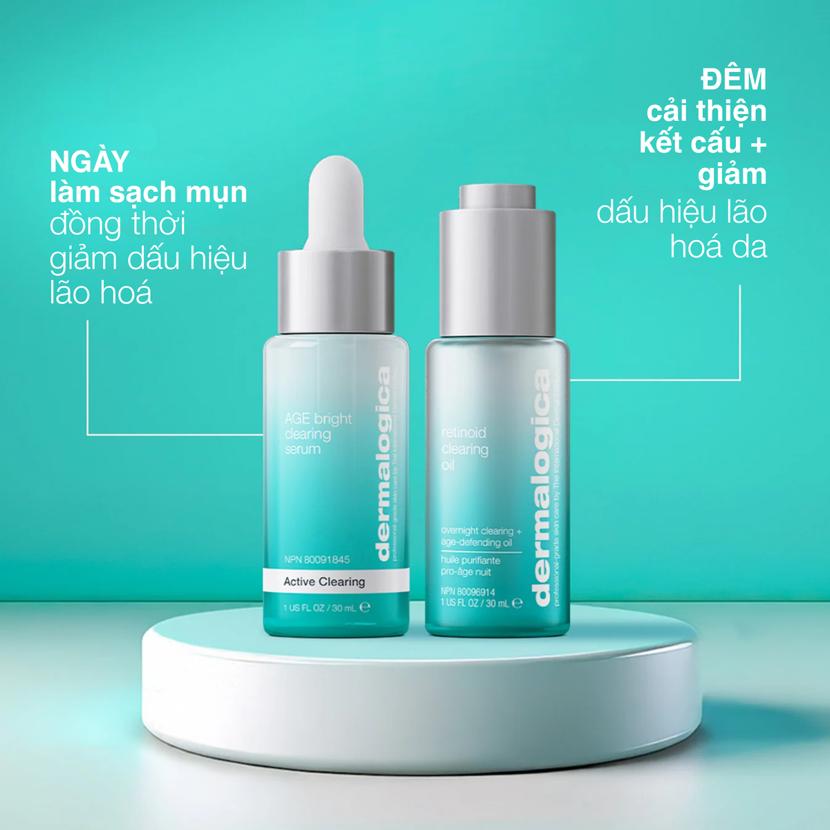 tinh chất giảm mụn age bright clearing serum
