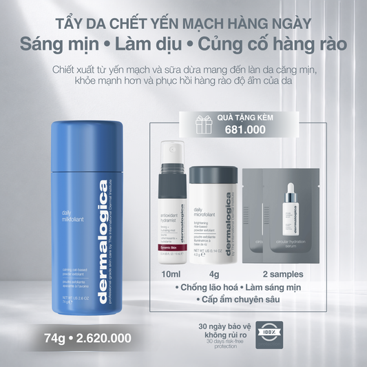 tẩy da chết yến mạch daily milkfoliant