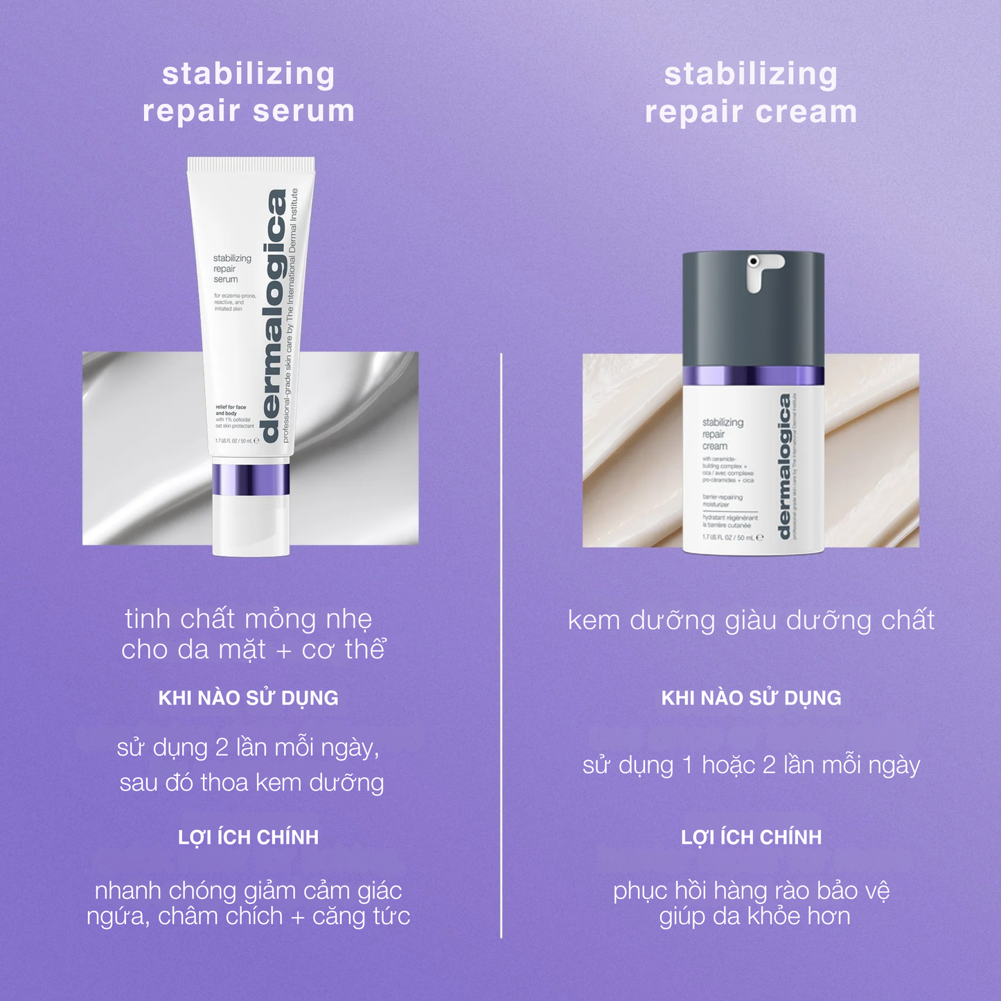 tinh chất phục hồi cho da mặt và toàn thân stabilizing repair serum