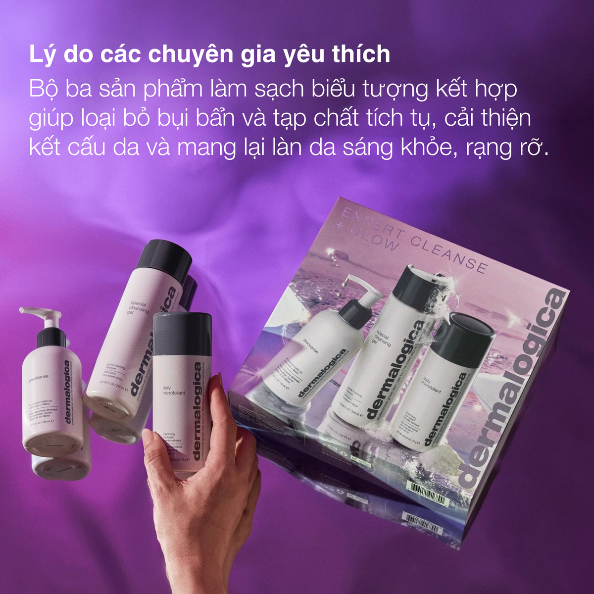 Chuyên gia làm sạch + rạng rỡ (3 full-sizes)