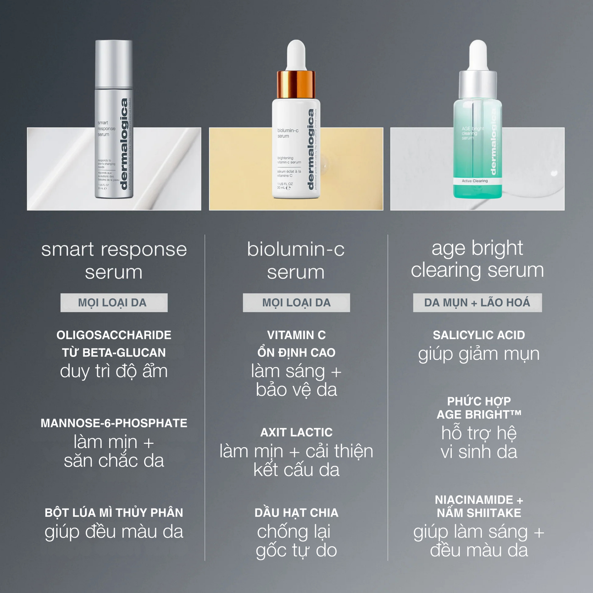 tinh chất 4 trong 1 smart response serum