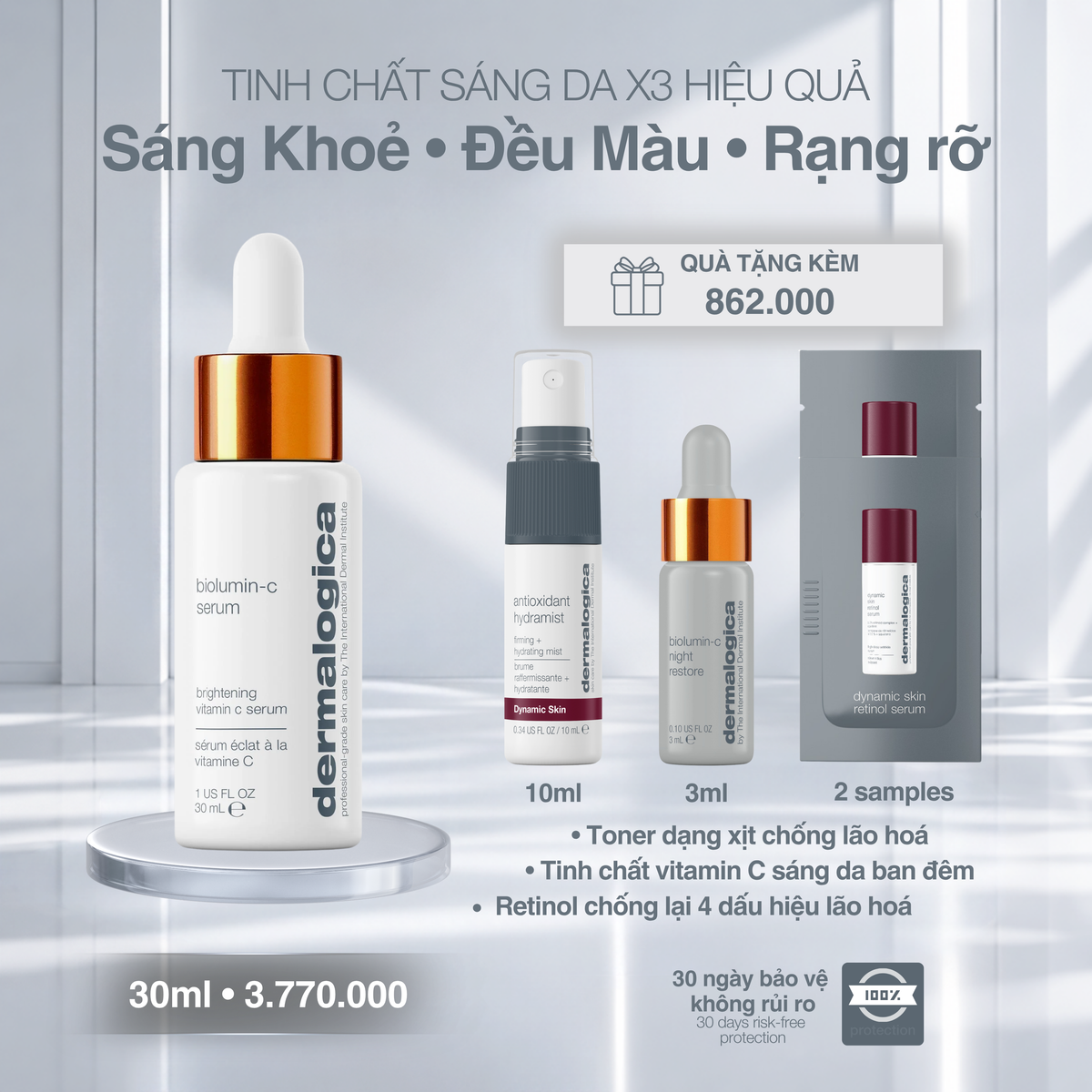 tinh chất vitamin c sinh học biolumin-c serum