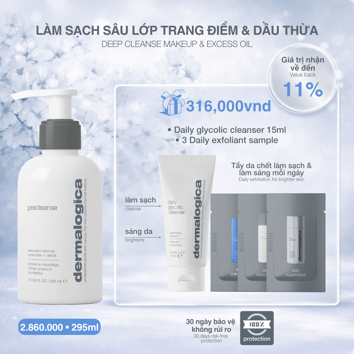 CLEANSERS CLEANSERS 295ml dầu tẩy trang precleanse