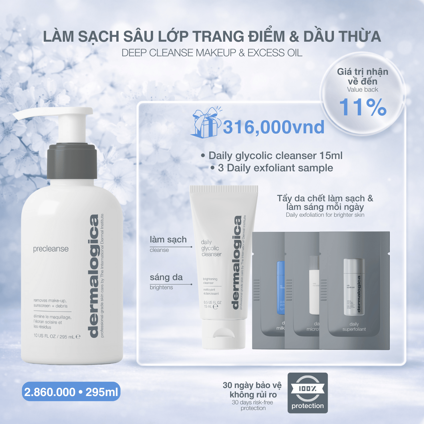 CLEANSERS CLEANSERS 295ml dầu tẩy trang precleanse