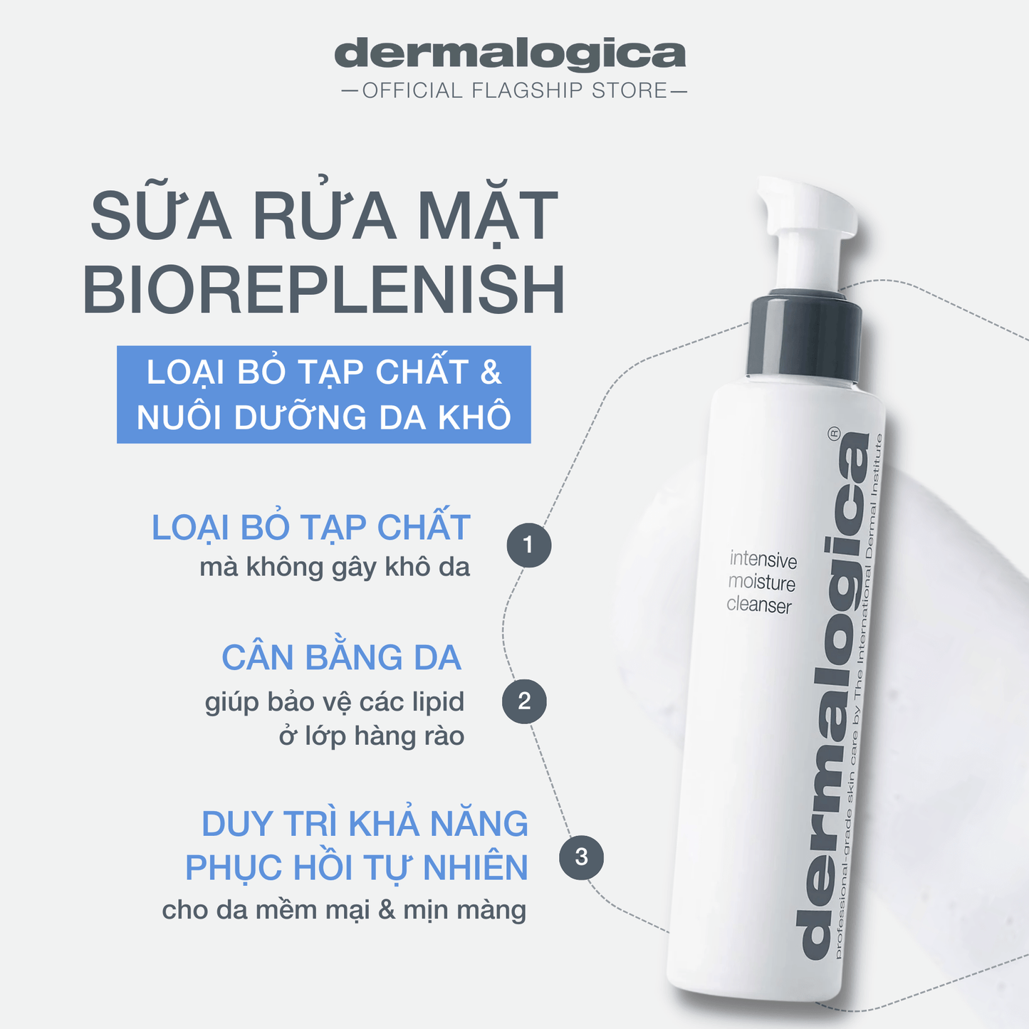 CLEANSERS CLEANSERS Intensive Moisture Cleanser - Sữa rửa mặt loại bỏ tạp chất cho da khô