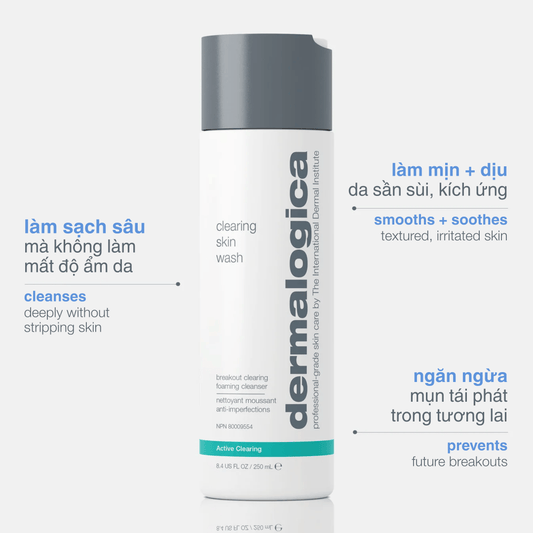 CLEANSERS CLEANSERS sữa rửa mặt clearing skin wash