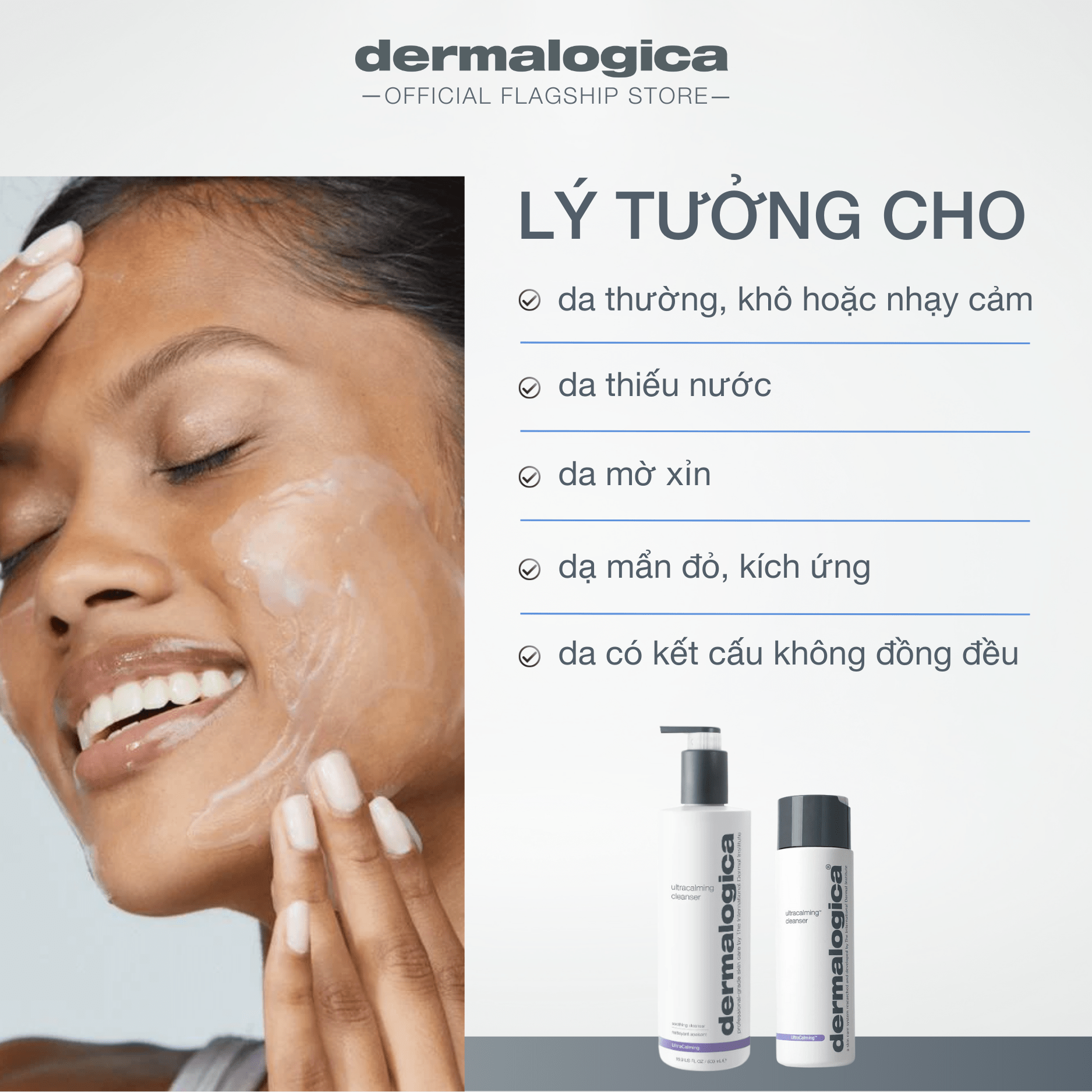 CLEANSERS CLEANSERS UltraCalming Cleanser - Gel rửa mặt dịu nhẹ cho da nhạy cảm