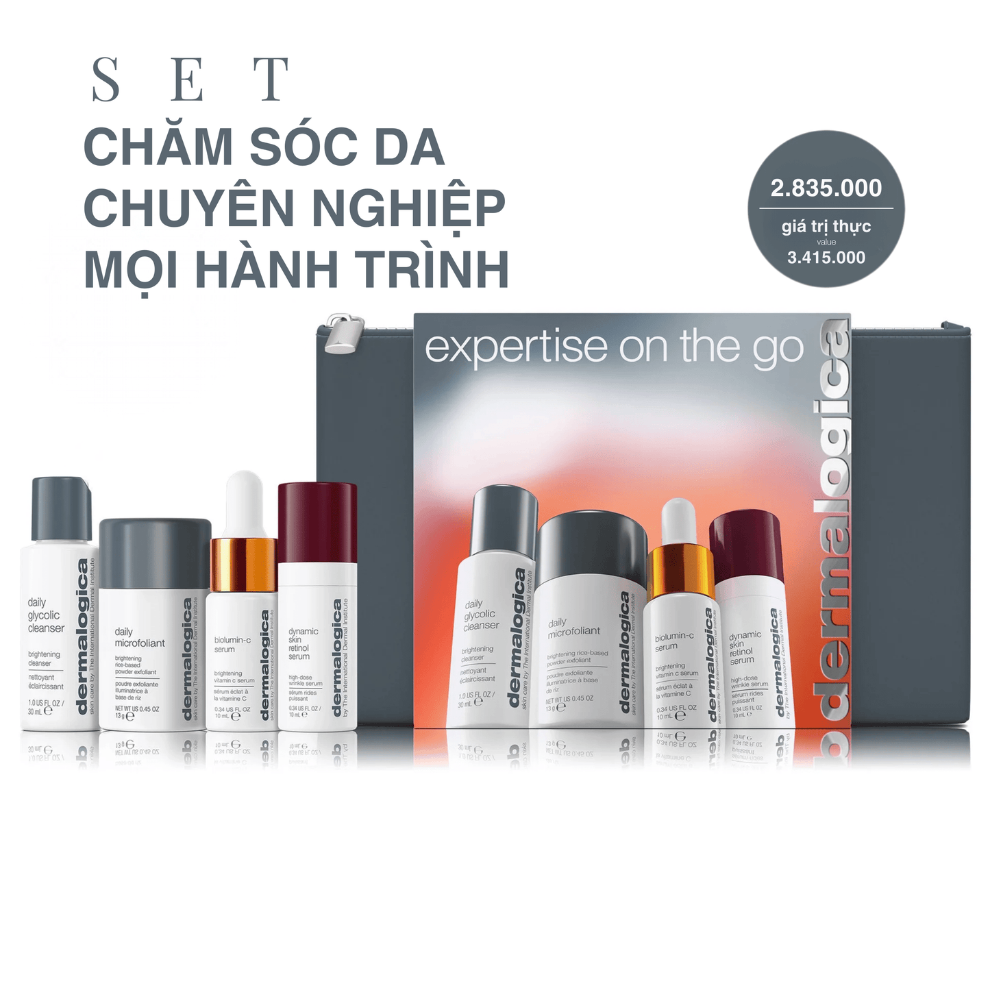 Dermalogica Vietnam Bộ chăm sóc da chuyện nghiệp mọi hành trình - expertise on the go