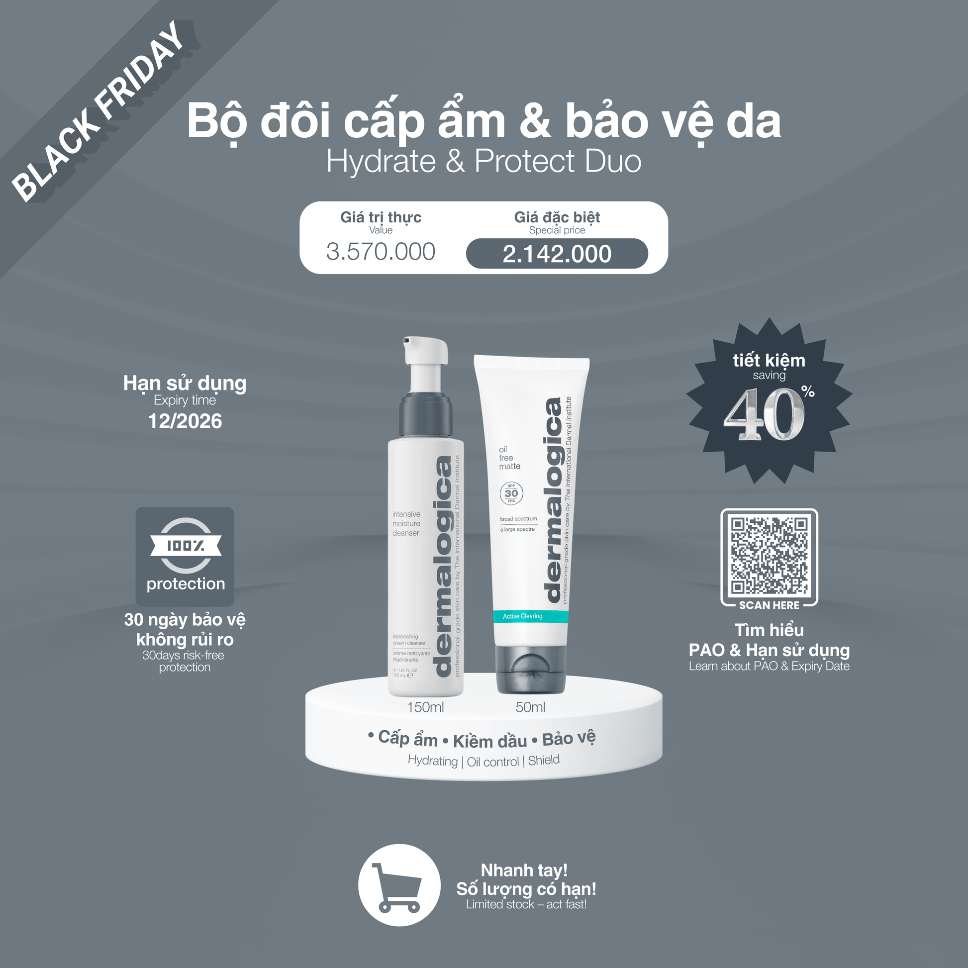 Dermalogica Vietnam Bộ đôi cấp ẩm & bảo vệ da