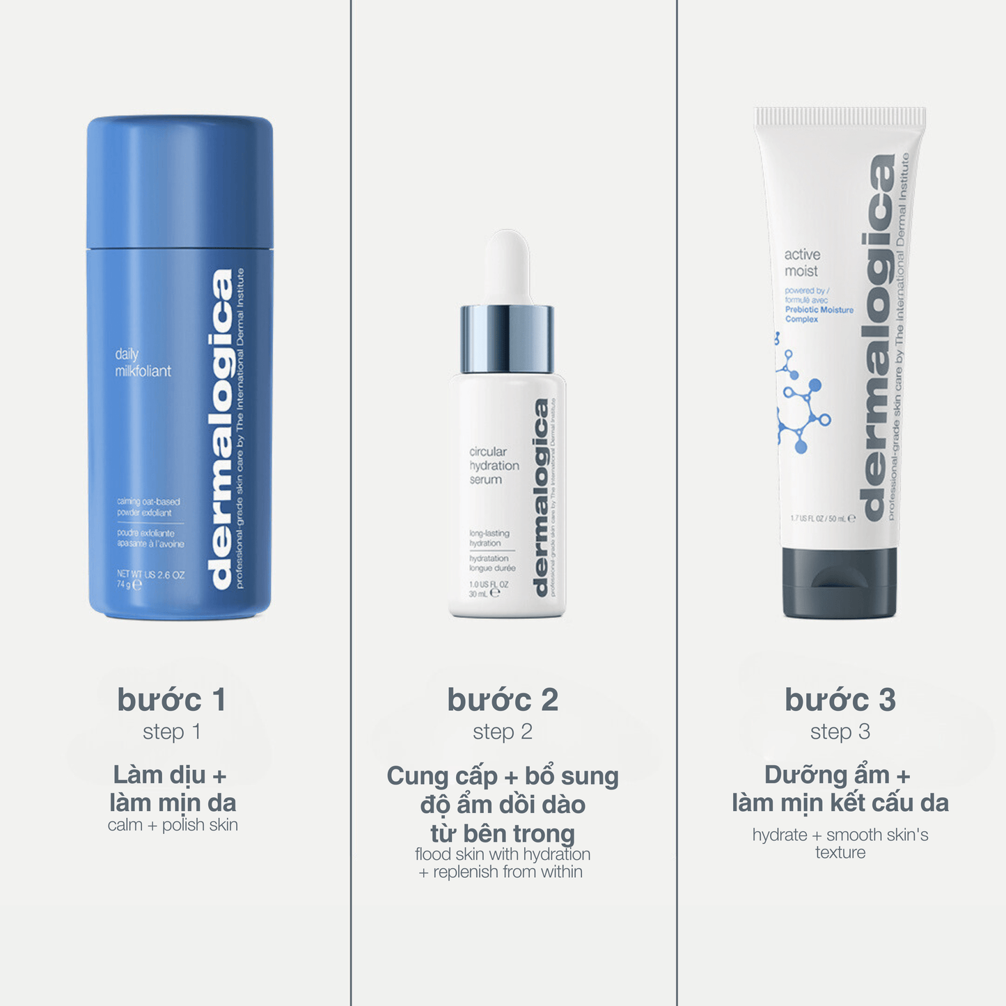 Dermalogica Vietnam Bộ làm mịn + cấp ẩm - smooth + hydrate