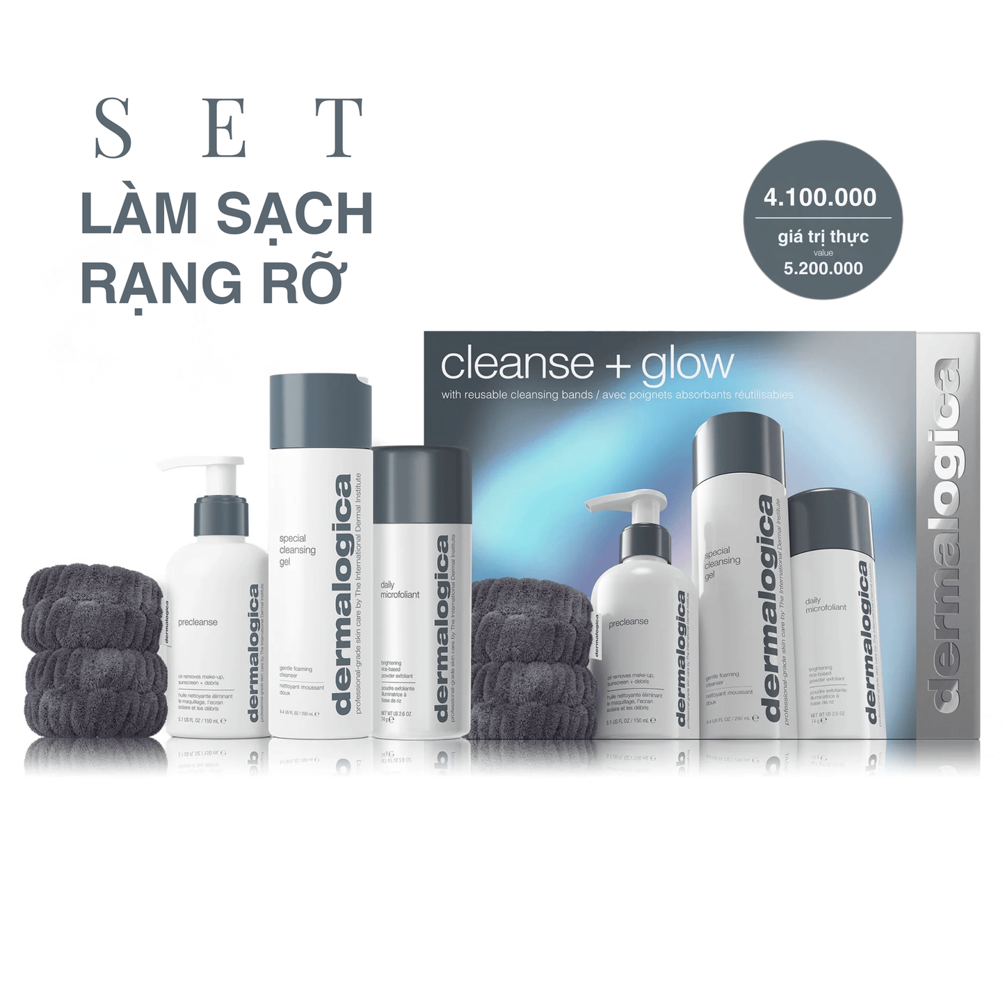 Dermalogica Vietnam Bộ làm sạch rạng rỡ - cleanse + glow