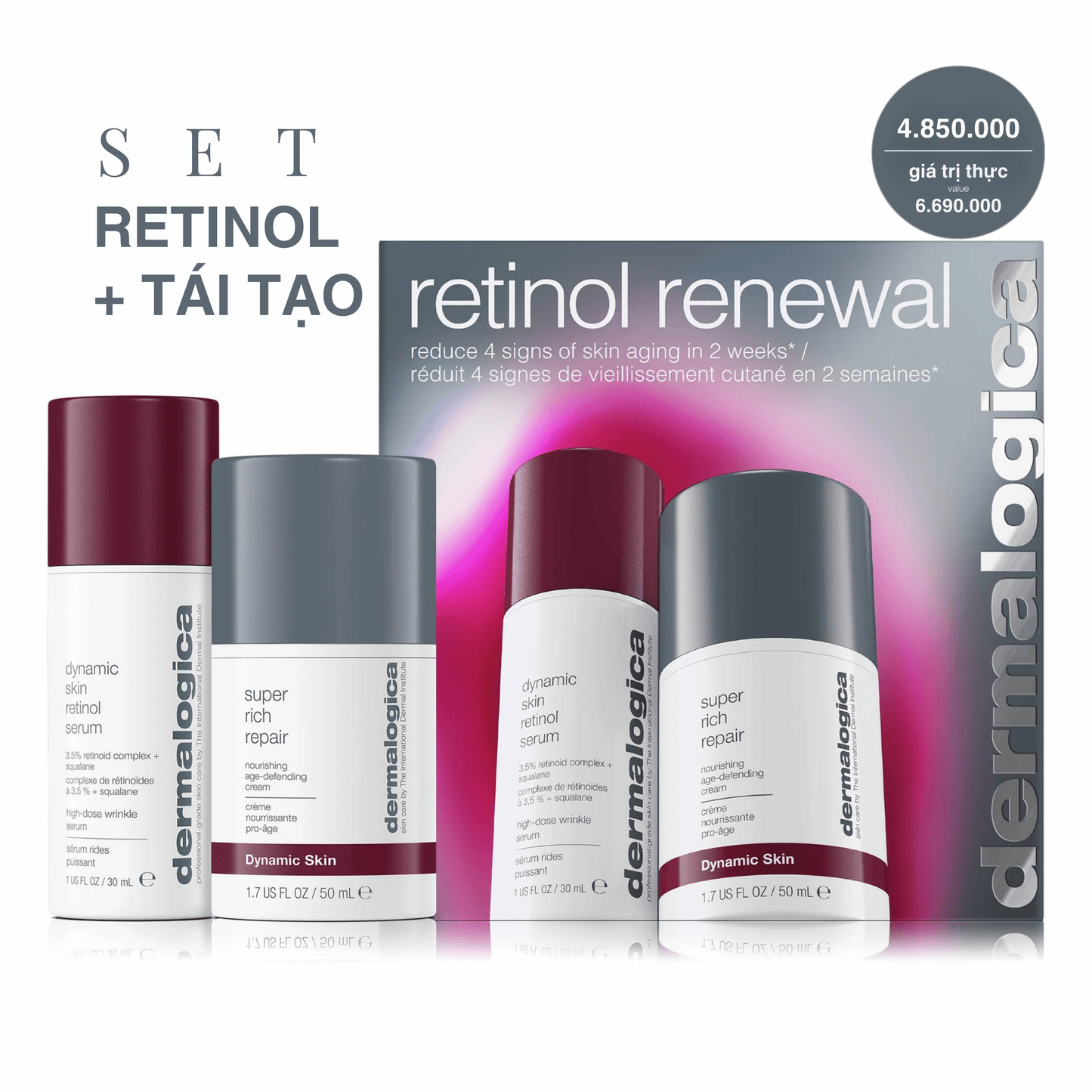 Dermalogica Vietnam Bộ retinol + tái tạo - retinol renewal