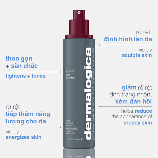 Dermalogica Vietnam BODY 150ml tinh chất dưỡng thể săn chắc dynamic skin sculptor body serum