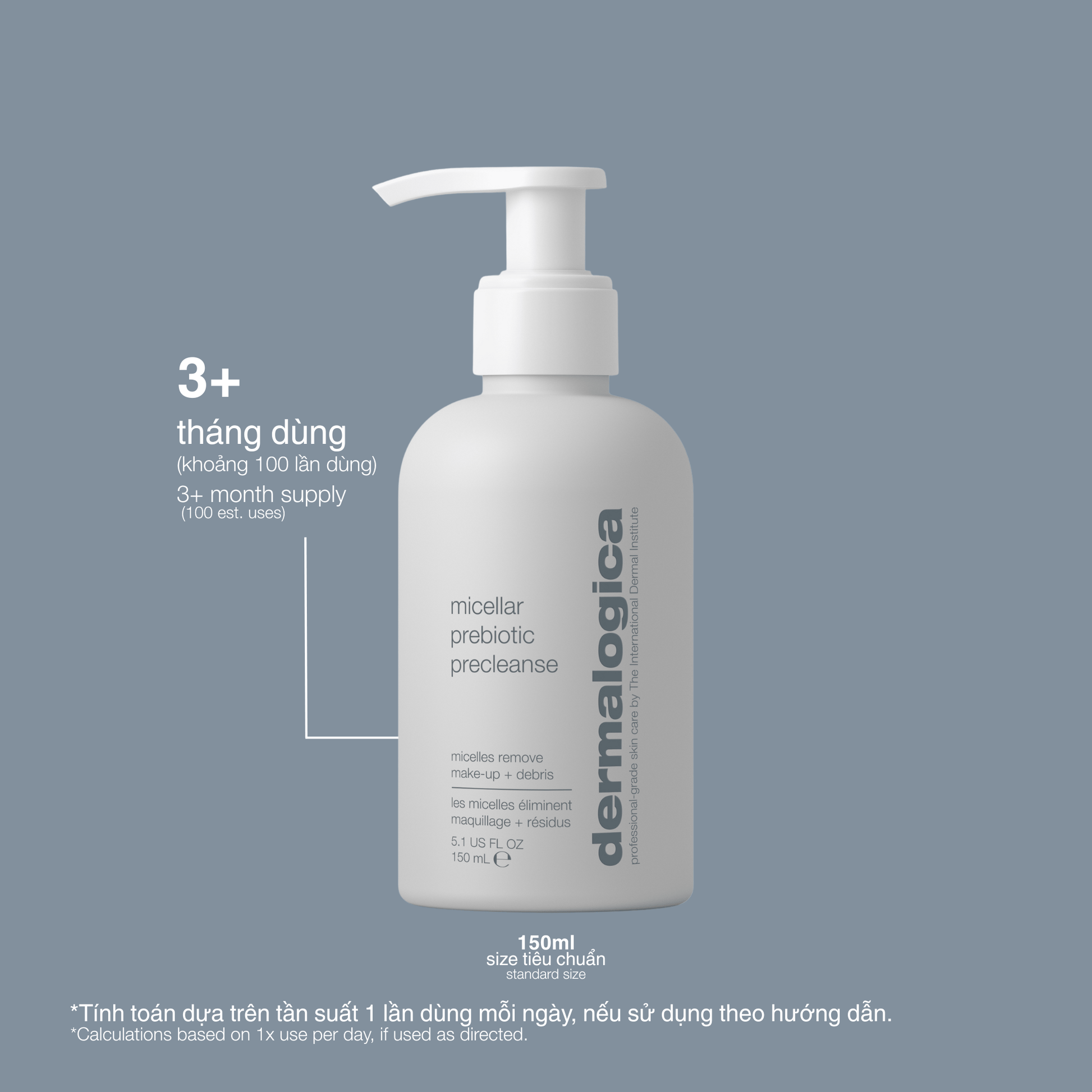 Dermalogica Vietnam CLEANSERS 150ml sữa tẩy trang micellar precleanse