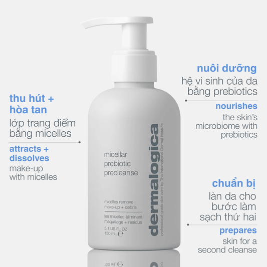 Dermalogica Vietnam CLEANSERS 150ml sữa tẩy trang micellar precleanse