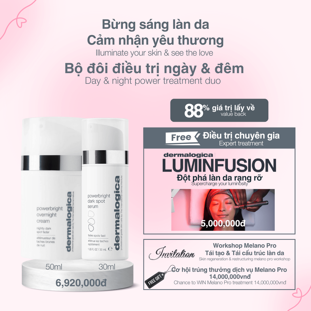 Dermalogica Vietnam combo Bộ đôi điều trị đốm nâu ngày & đêm