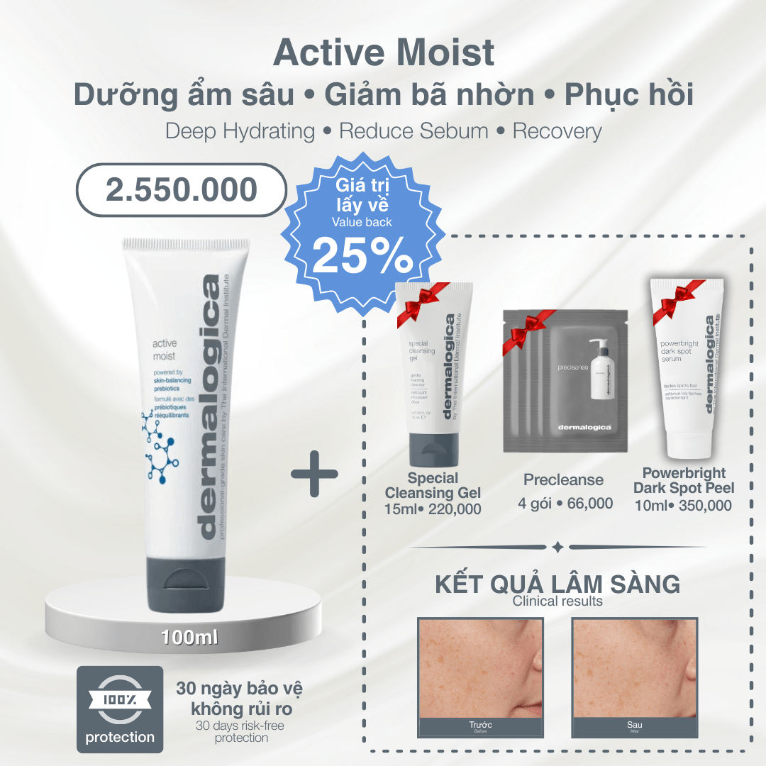 Dermalogica Vietnam Đại sứ Đặc biệt - Active Moist 100ml