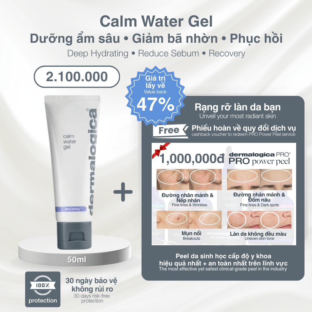 Dermalogica Vietnam Đại sứ Đặc biệt - Calm Water Gel 50ml + Pro Power Peel