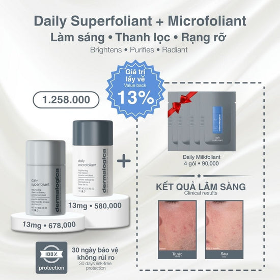Dermalogica Vietnam Daily Superfoliant + Microfoliant Combo - Travel Size