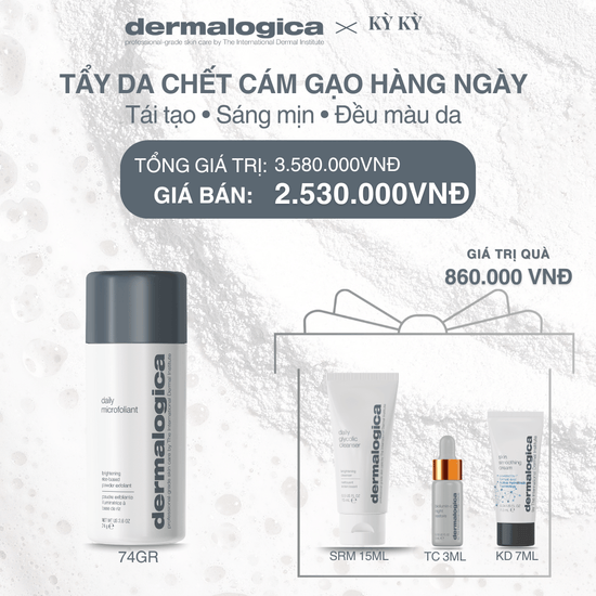 Dermalogica Vietnam Dermalogica x KyKy - Tẩy da chết cám gạo Daily Microfoliant 74gr
