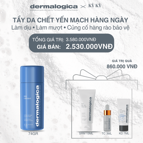 Dermalogica Vietnam Dermalogica x KyKy - Tẩy da chết yến mạch Daily Milkfoliant 74gr