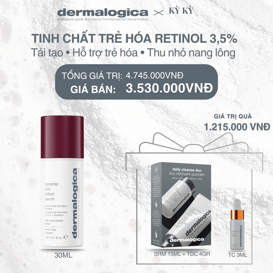 Dermalogica Vietnam Dermalogica x KyKy - Tinh chất hỗ trợ trẻ hóa da Dynamic Skin Retinol 3,5% 30ml
