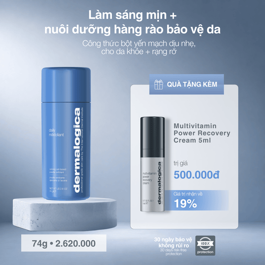 Dermalogica Vietnam exfoliants 74 g tẩy da chết yến mạch daily milkfoliant