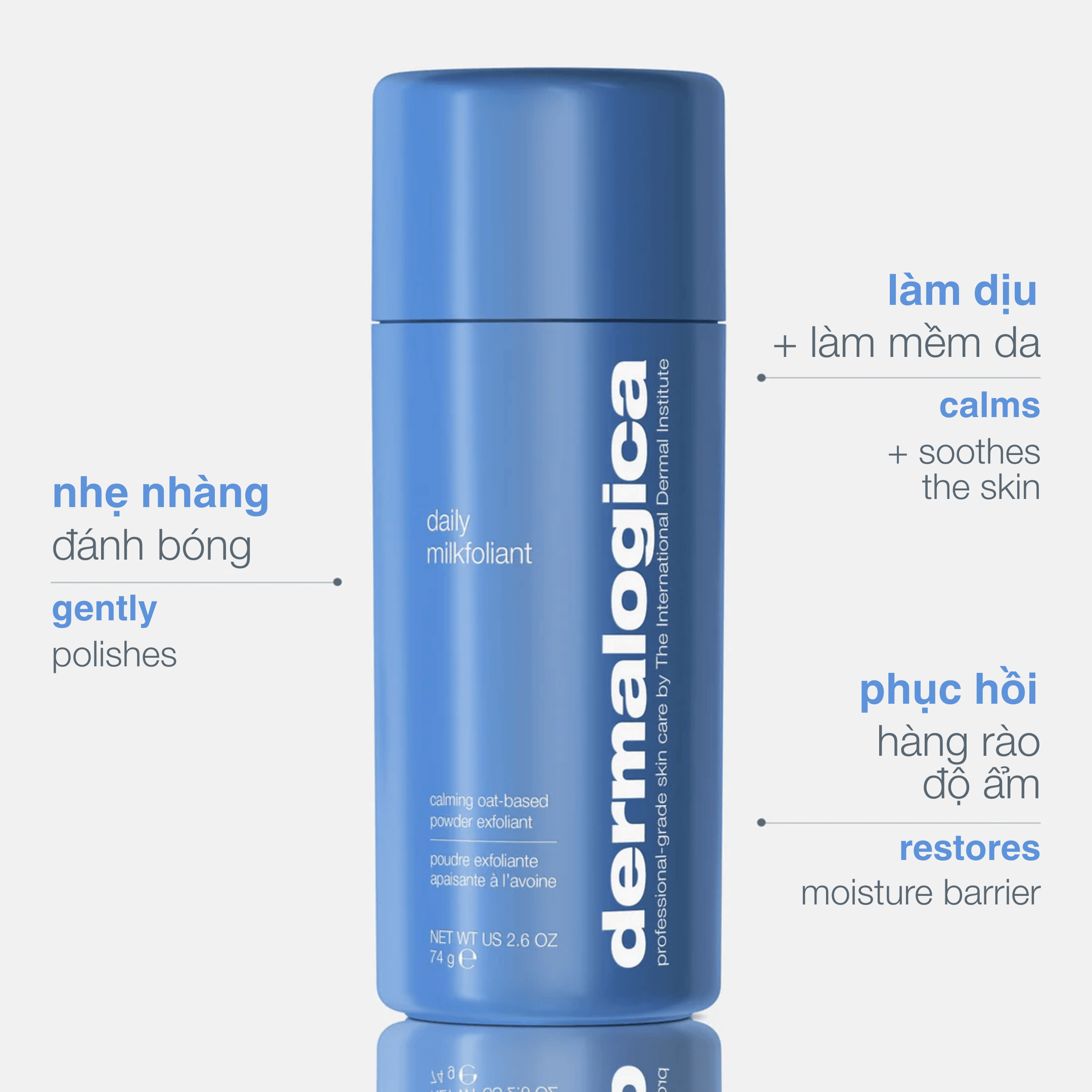 Dermalogica Vietnam exfoliants tẩy da chết yến mạch daily milkfoliant
