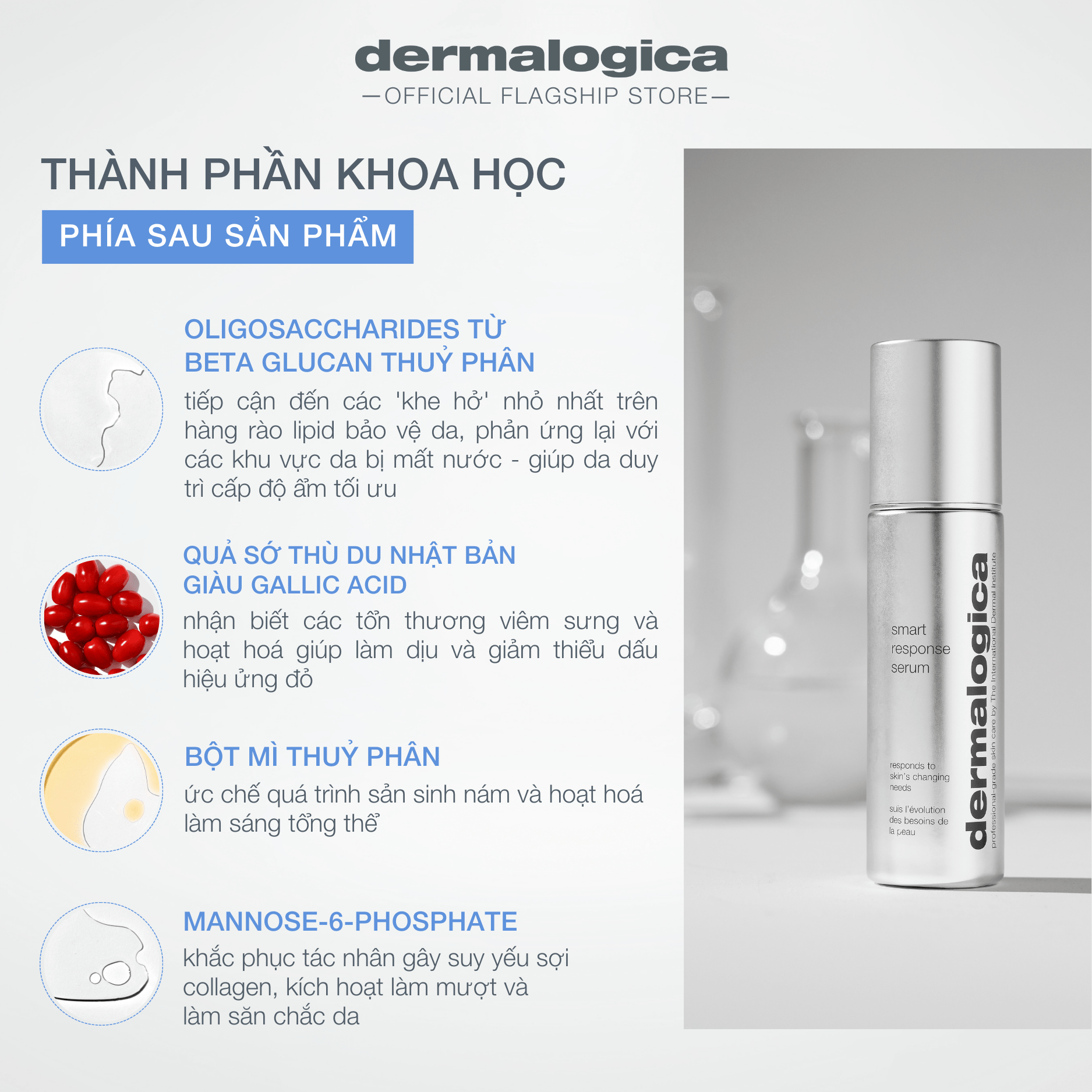 Dermalogica Vietnam FACIAL OILS AND SERUMS 30ml Smart Response Serum - Tinh chất dưỡng da thông minh 4 trong 1