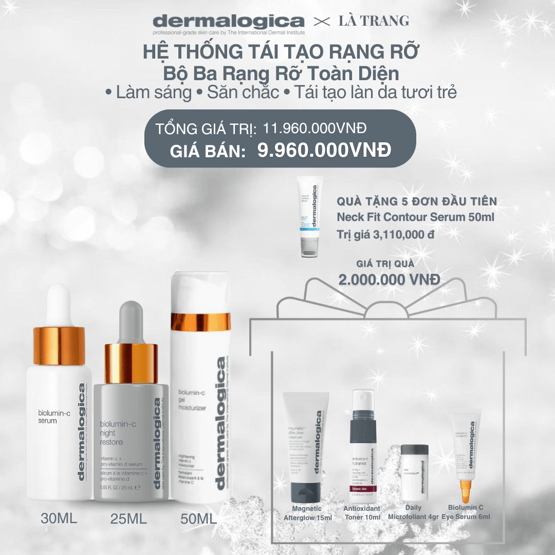 Dermalogica Vietnam (KOL Là Trang) - Bộ Ba Rạng Rỡ Toàn Diện Biolumin C