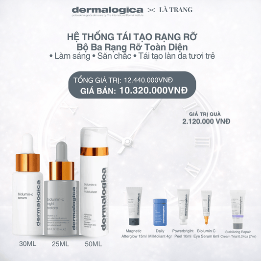 Dermalogica Vietnam (KOL Là Trang) - Bộ Ba Rạng Rỡ Toàn Diện Biolumin C