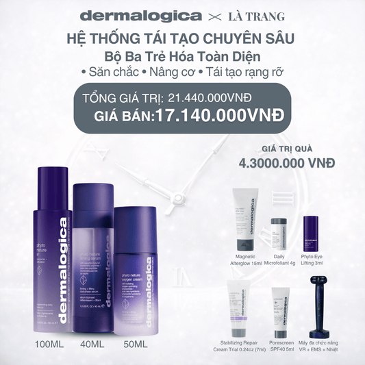 Dermalogica Vietnam (KOL Là Trang) - Bộ Ba Trẻ Hóa Toàn Diện Phyto Nature