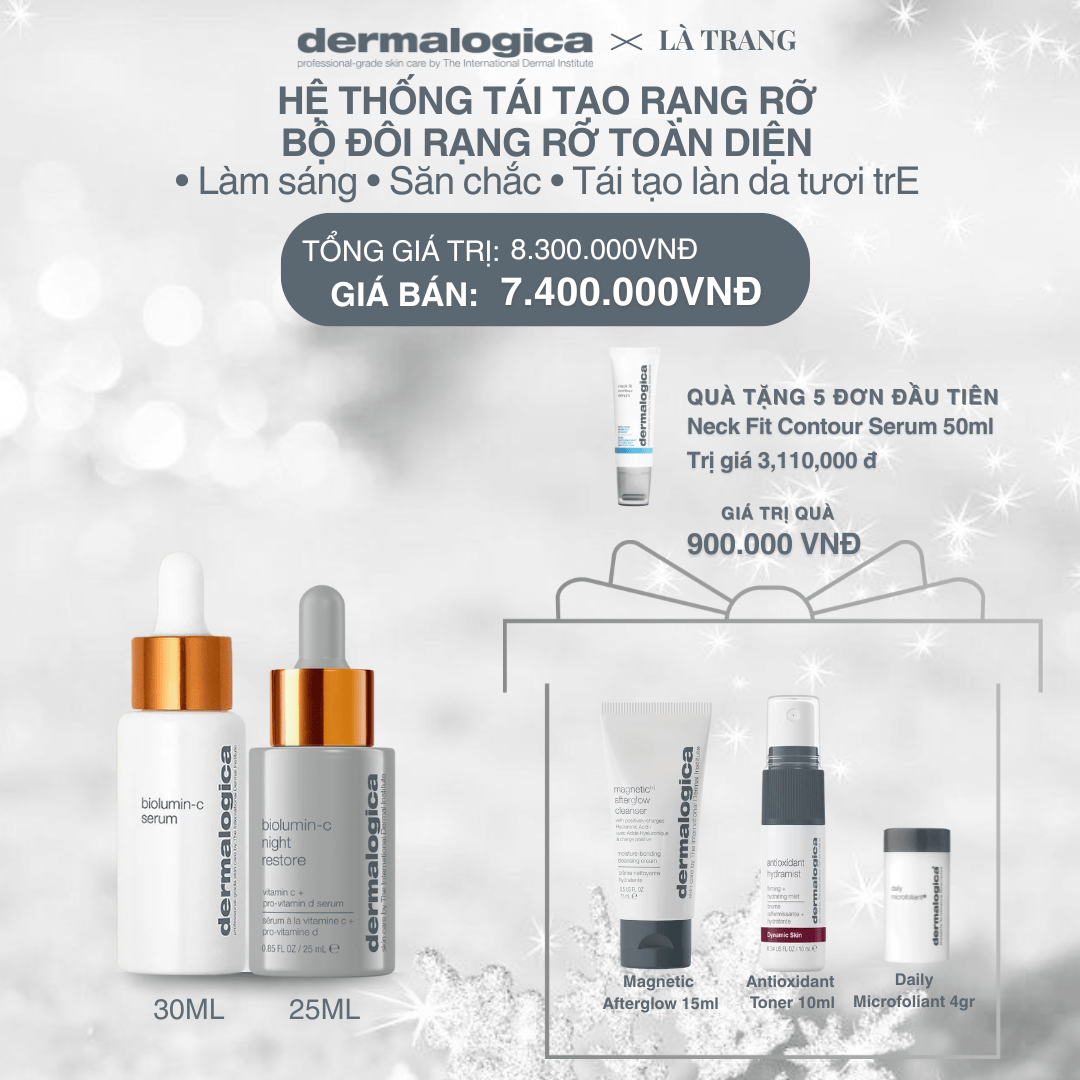 Dermalogica Vietnam (KOL Là Trang) - Bộ Đôi Rạng Rỡ Toàn Diện Biolumin C - Set 1