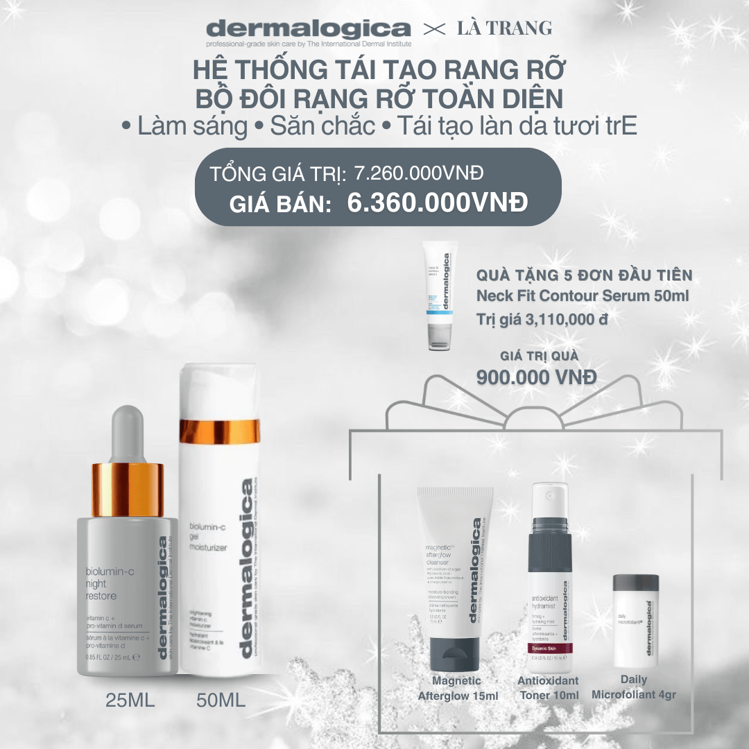 Dermalogica Vietnam (KOL Là Trang) - Bộ Đôi Rạng Rỡ Toàn Diện Biolumin C - Set 3