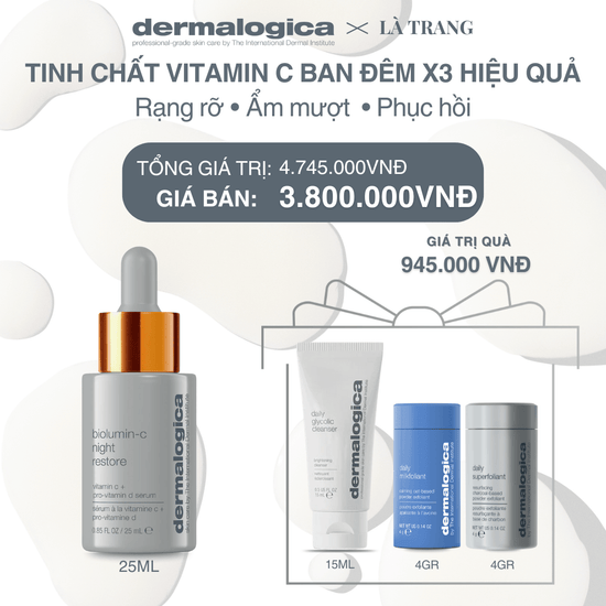 Dermalogica Vietnam (KOL Là Trang) - Biolumin C Night Restore 25ml