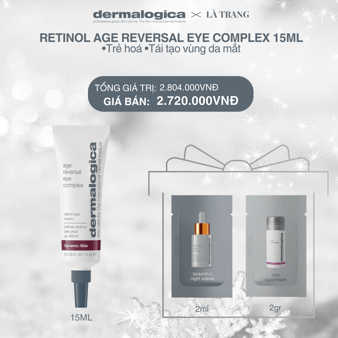 Dermalogica Vietnam (KOL Là Trang) - Kem Mắt Retinol Age Reversal Eye Complex 15ml