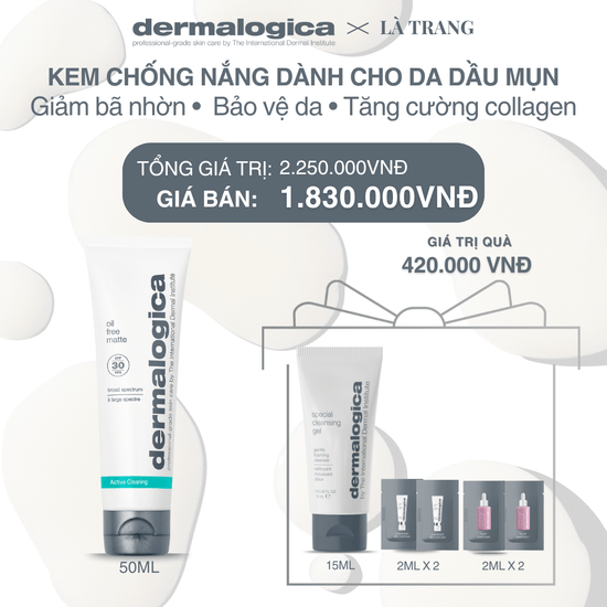 Dermalogica Vietnam (KOL Là Trang) - Oil Free Matte SPF30 50ml