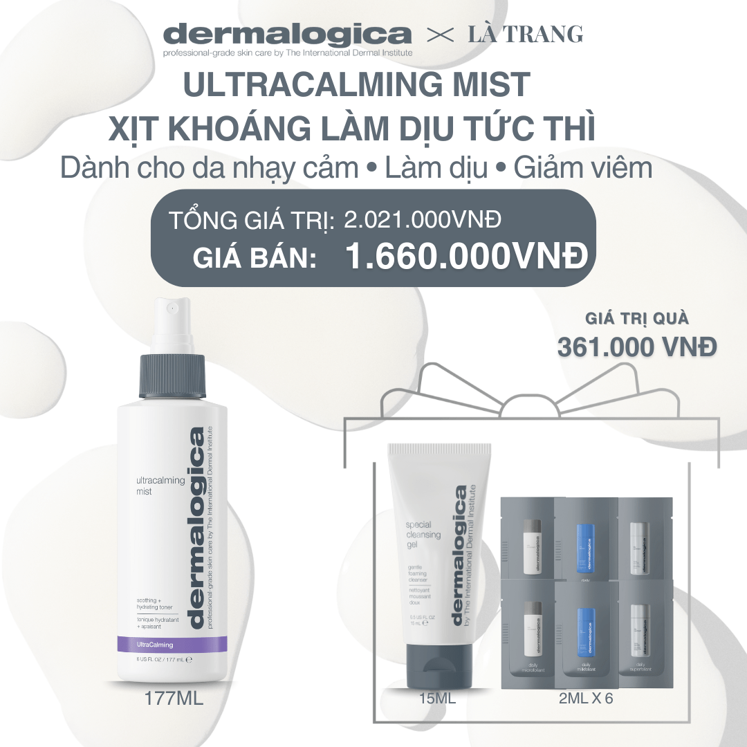 Dermalogica Vietnam (KOL Là Trang) - UltraCalming Mist 177ml - Xịt khoáng làm dịu tức thì cho da nhạy cảm