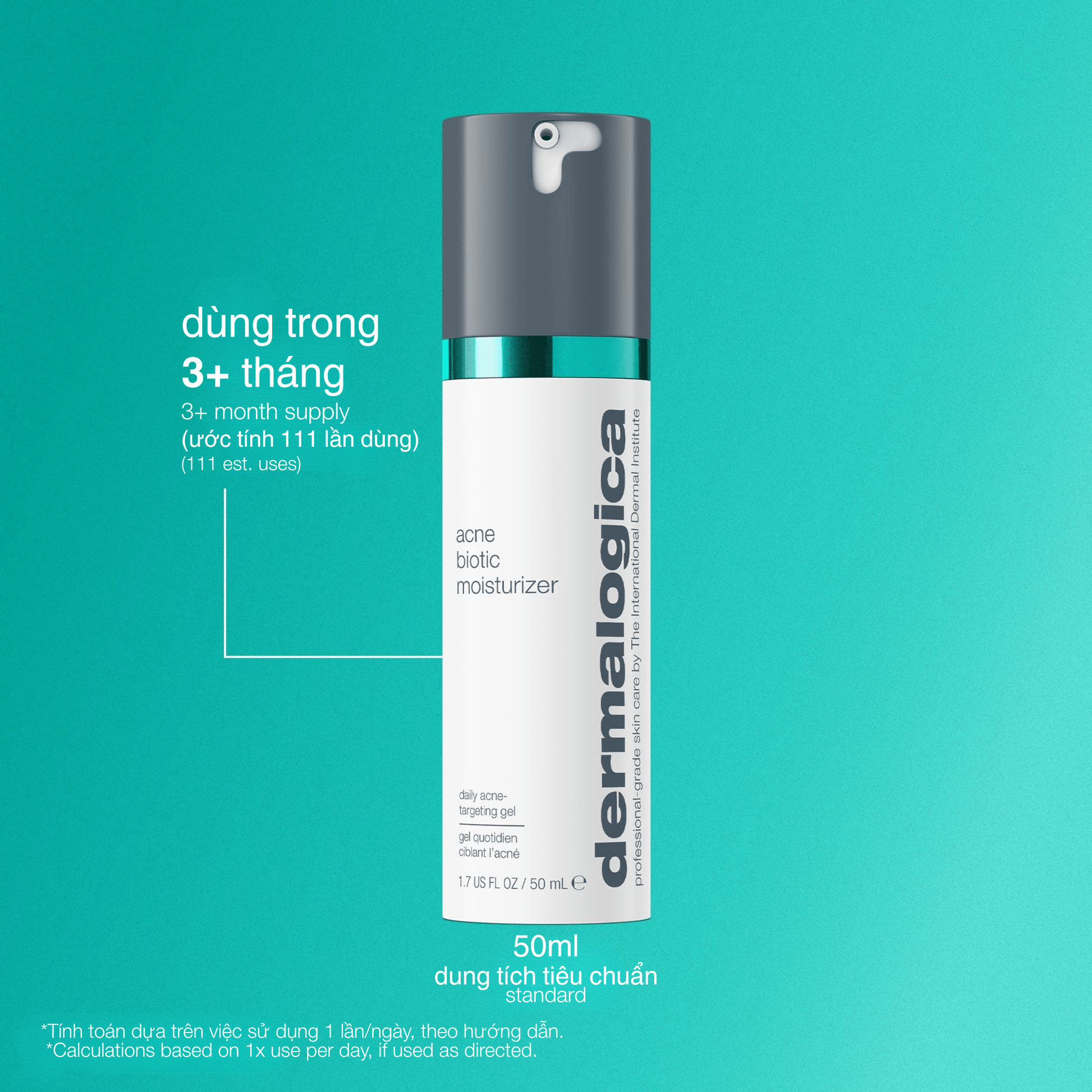 Dermalogica Vietnam MOISTURIZERS Fullsize 50ml dưỡng ẩm giảm mụn acne biotic moisturizer