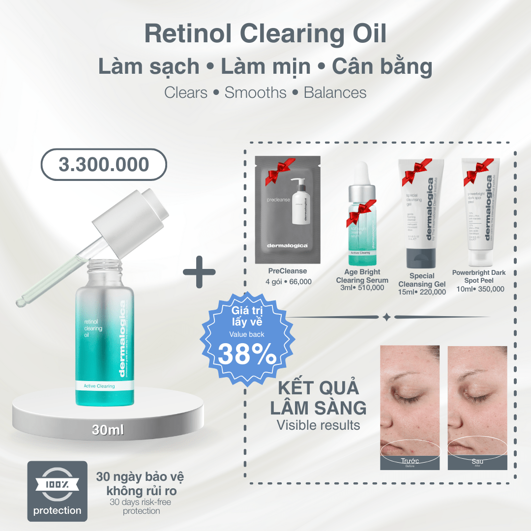 Dermalogica Vietnam Retinol Clearing Oil 30ml