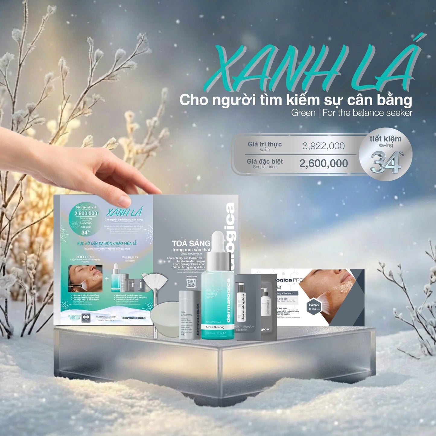 Dermalogica Vietnam SKIN KITS Bộ xanh lá cho người tìm kiếm sự cân bằng