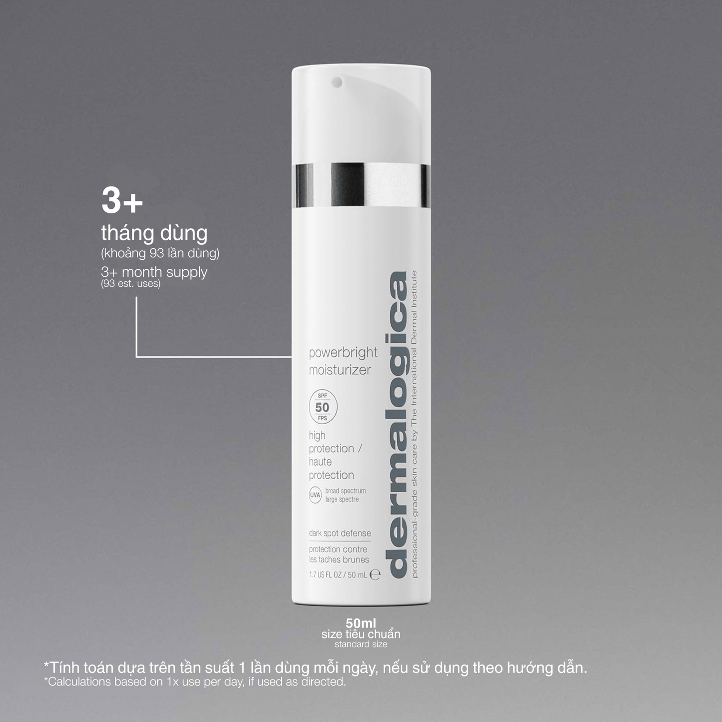 Dermalogica Vietnam SPF 50ml kem chống nắng ngăn ngừa nám powerbright moisturizer spf50