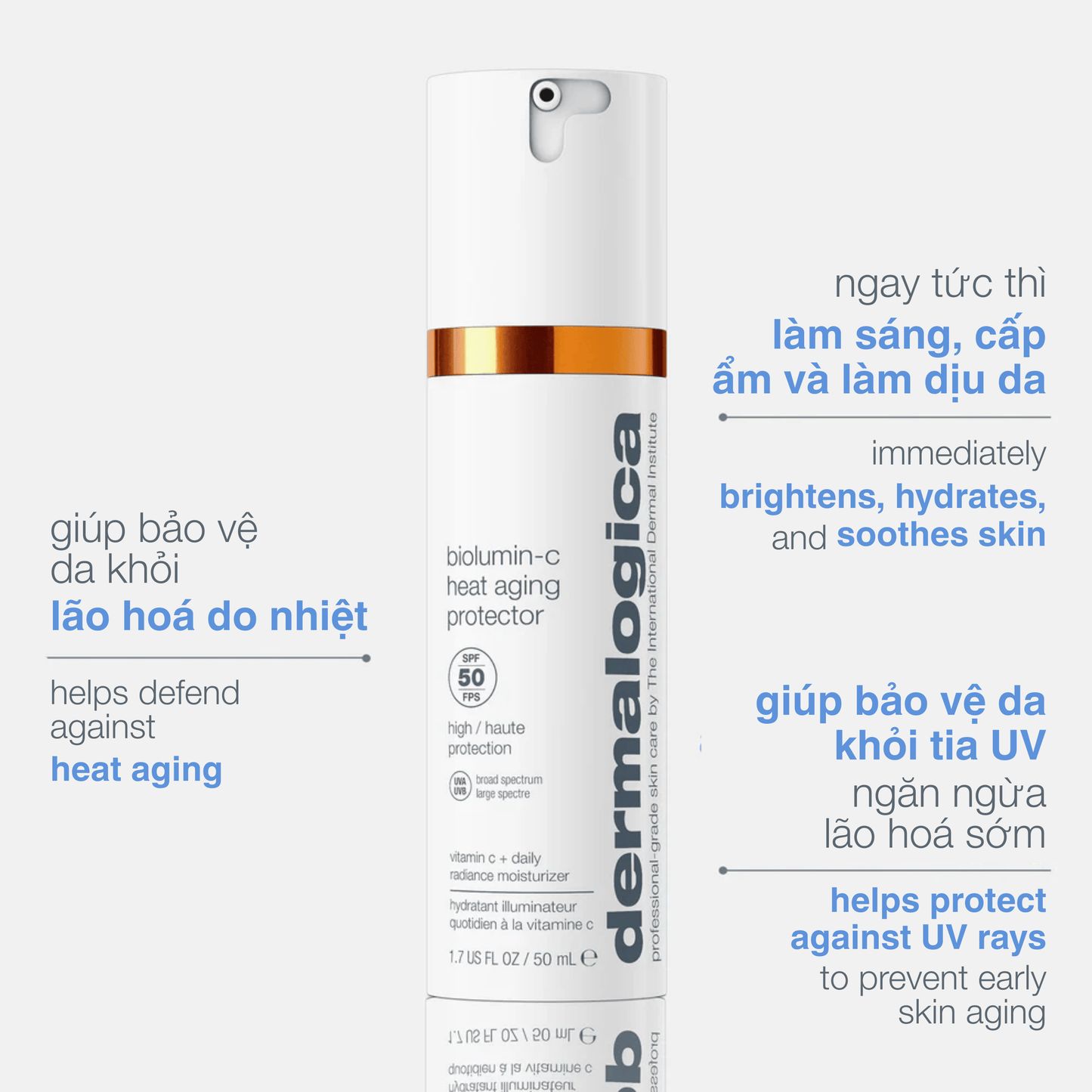 Dermalogica Vietnam SPF kem chống nắng biolumin-c heat aging protector spf50